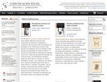 Tablet Screenshot of comunicacionsocial.es